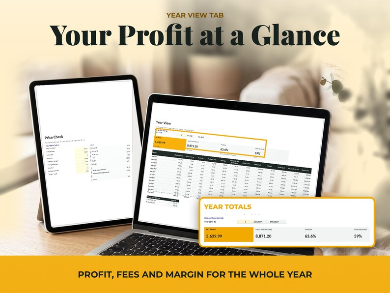 Profit Tracker Spreadsheet for Orders, image 2