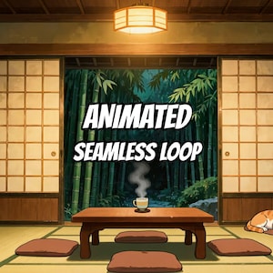 Magical Mushroom Forest Room Looping Video Background for Podcasts · 1080p MP4 image 1