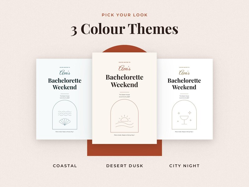 Bachelorette Itinerary Printable, image 8