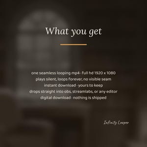 Cozy Winter Library Fireplace Animated Background for TV Screensaver · 1080p MP4 image 3