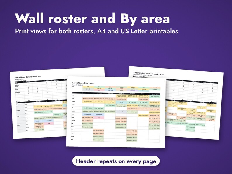 Employee Schedule Template Bundle, image 7
