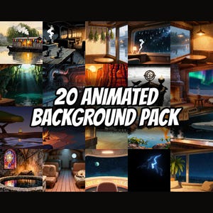20 Animated Background Pack Seamless Loops for Streamers · 1080p MP4 image 1