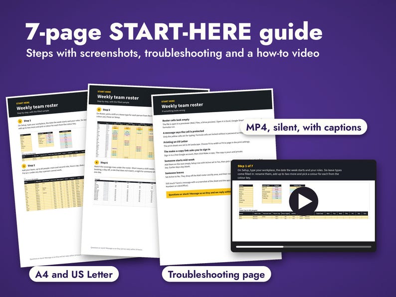 Employee Schedule Template Bundle, image 8