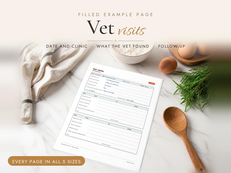Dog Health Record Printable PDF, image 4