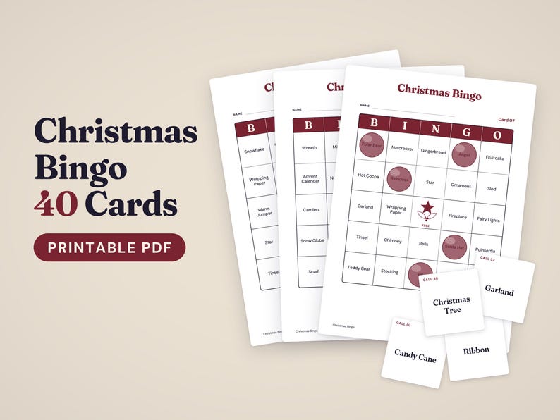 Christmas Bingo Printable