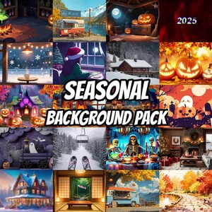 Pixel Art Halloween Witch's Cauldron Animated Background for VTubers · 1080p MP4 image 4
