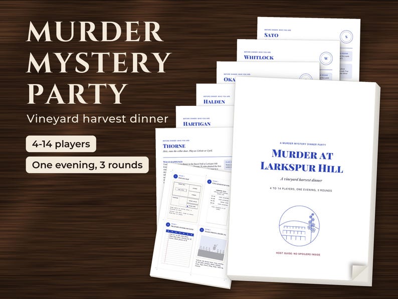 Murder Mystery Party Game for Adults