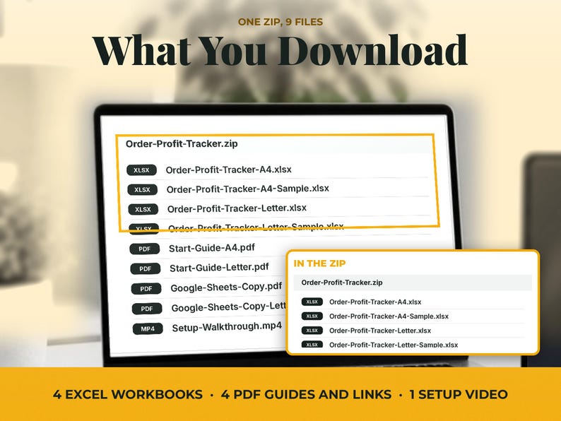 Profit Tracker Spreadsheet for Orders, image 5
