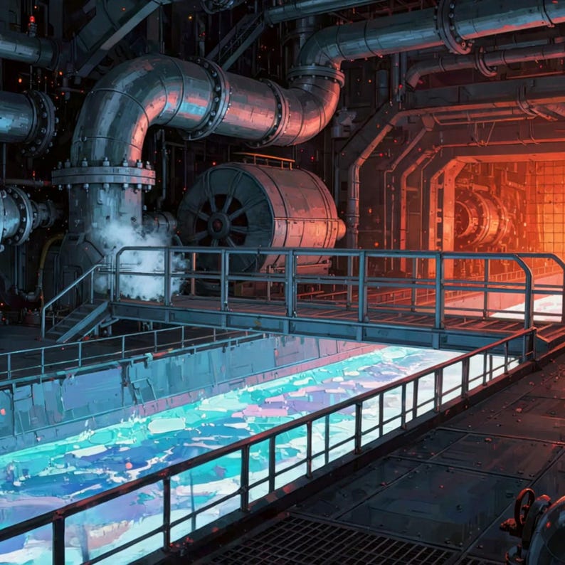 Sci-Fi Industrial Reactor Core Animated Background for Streaming · 1080p MP4 image 2