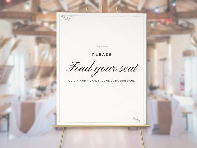 Wedding Seating Chart Poster, image 4