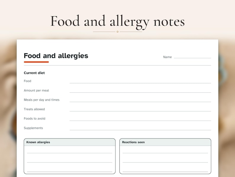 Dog Health Record Printable PDF, image 6
