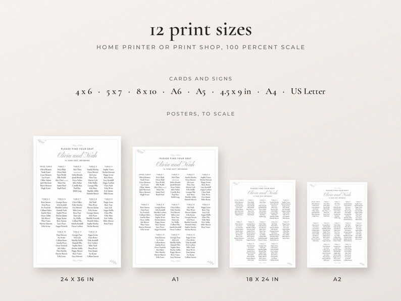 Wedding Seating Chart Poster, image 8