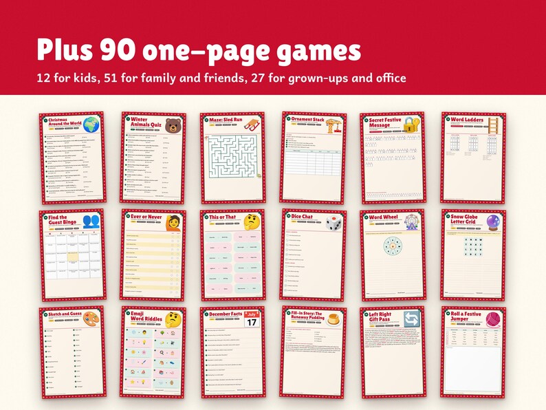Christmas Party Games Printable, image 4