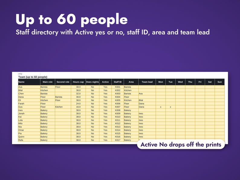 Weekly Employee Schedule Template, image 9