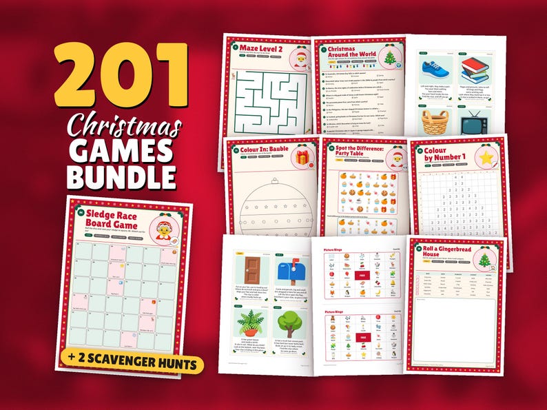 Christmas Games Bundle Printable
