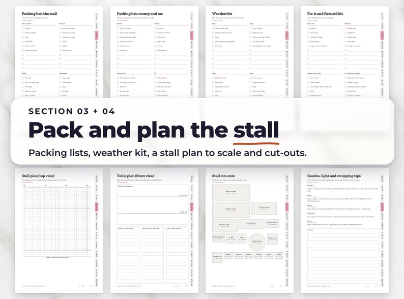 Craft Fair Planner Printable, image 4