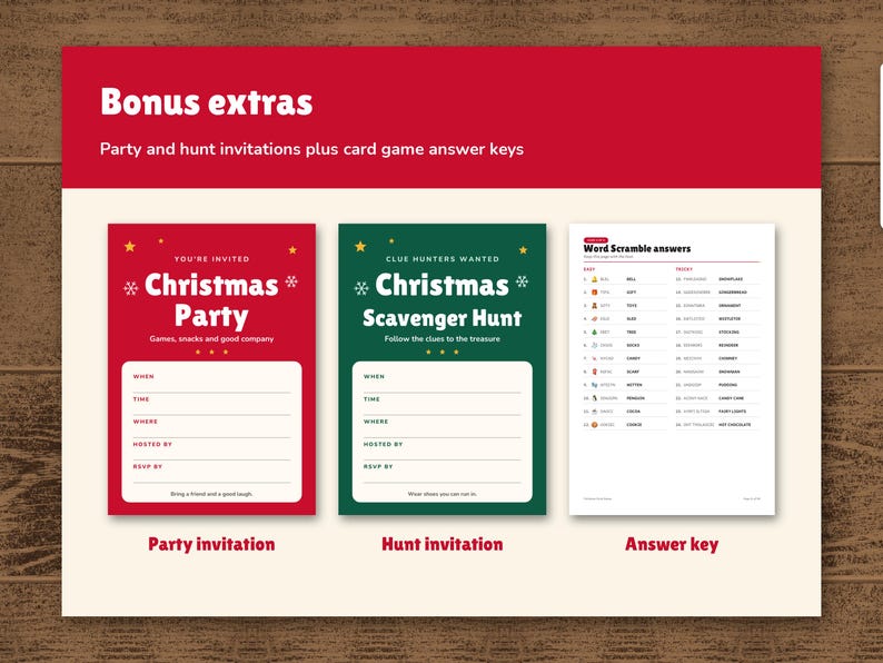 Christmas Games Bundle Printable, image 15