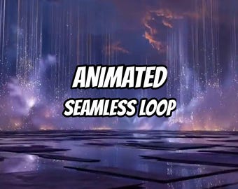 Ethereal Cyberpunk Animated Background for Streamers · 1080p MP4