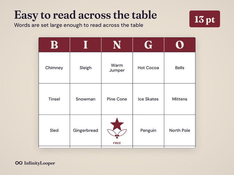 Christmas Bingo Printable, image 4