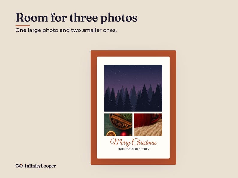 Christmas Photo Card Template, image 6