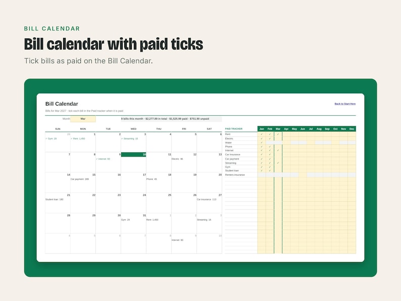 Paycheck Budget Spreadsheet, image 3