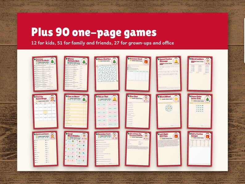 Christmas Games Bundle Printable, image 4