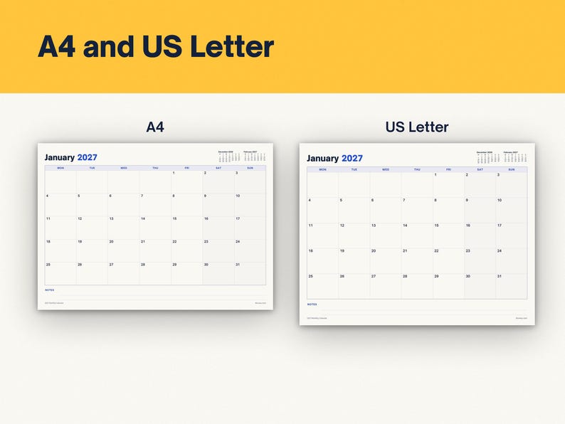 2027 Monthly Calendar Printable, image 7