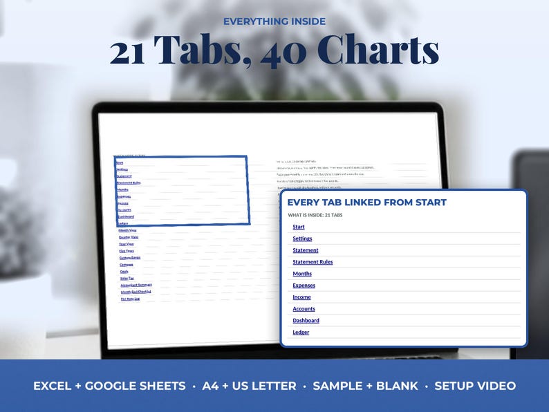 Small Business Bookkeeping Spreadsheet with Monthly Profit and Fee Dashboard, image 10
