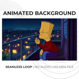 Animated Lofi Rainy City Night Background: Seamless Hd Loop Video For Streams, Vtubers & Virtual Meetings
