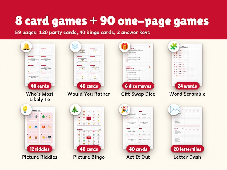 Christmas Party Games Printable, image 2