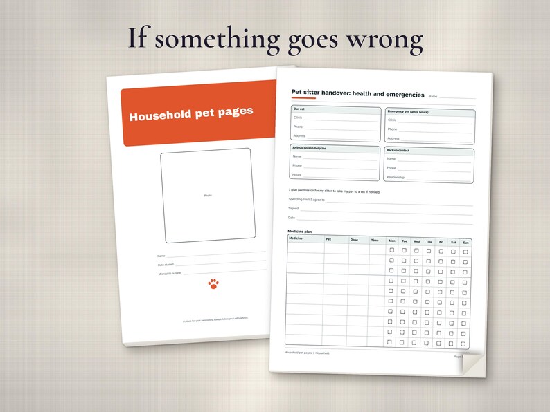 Pet Health Records Printable PDF Bundle, image 9