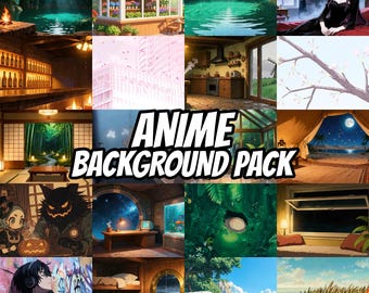 Anime-Cenote-Feuerbecken-Hintergrund für VTuber · 1080p MP4