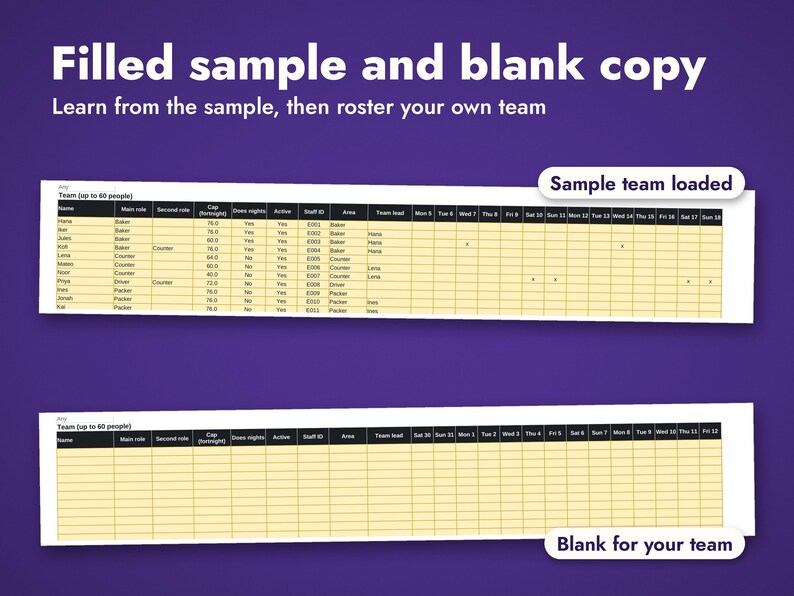 Employee Schedule Template Bundle, image 15