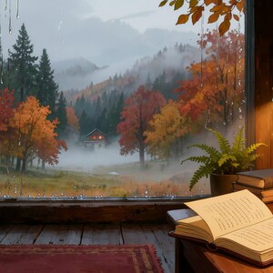 Rainy Window City Night Looping Video Background for Live Streams · 1080p MP4 image 2