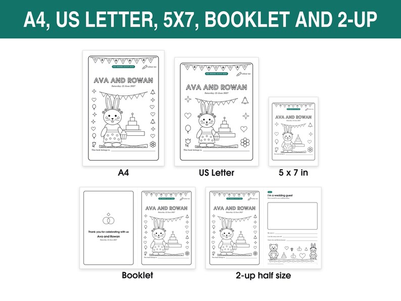 Kids Wedding Activity Book, image 9