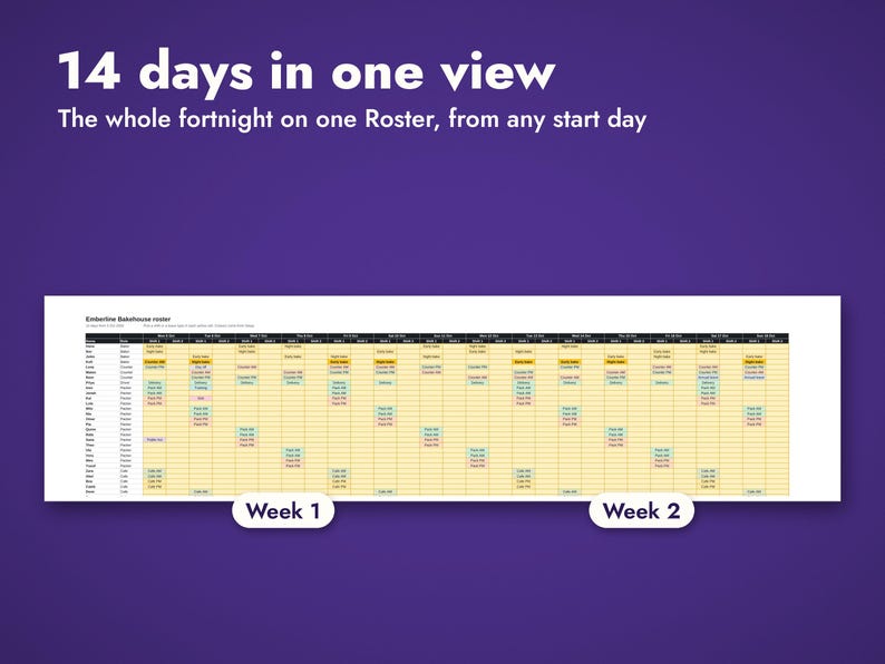 Employee Schedule Template Bundle, image 13