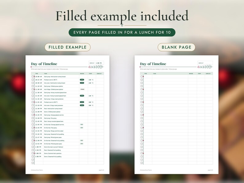 Christmas Dinner Planner Printable, image 11