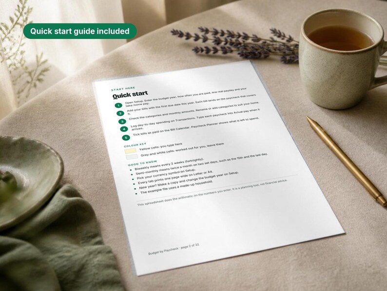 Paycheck Budget Spreadsheet, image 9