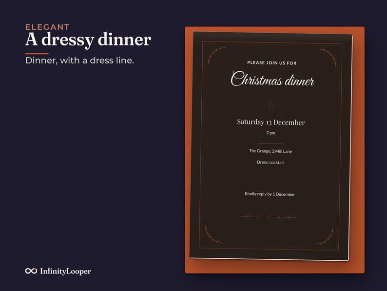 Christmas Party Invitation Template, image 6