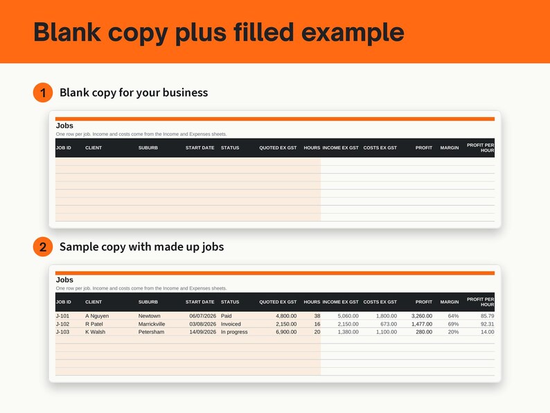 Job Expense Tracker Spreadsheet for Australian Tradies, image 11