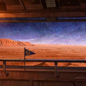 火星列車の窓からの眺めアニメーション背景（Twitch配信用） · 1080p MP4 画像 2