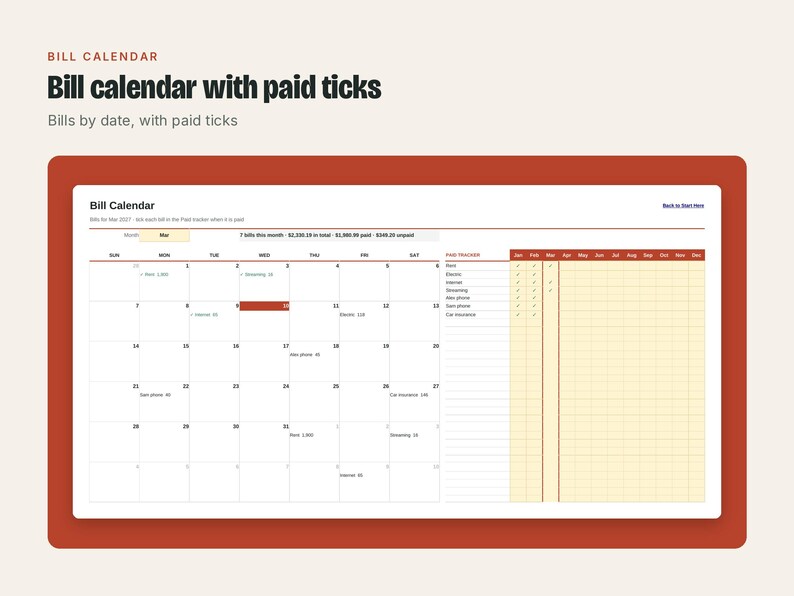 Couples Budget Spreadsheet, image 10