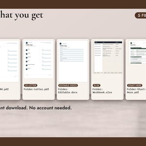What you get in the freelancer client onboarding bundle: 5 files, A4 PDF, US Letter PDF, Word docx, Excel workbook and Start-Here PDF