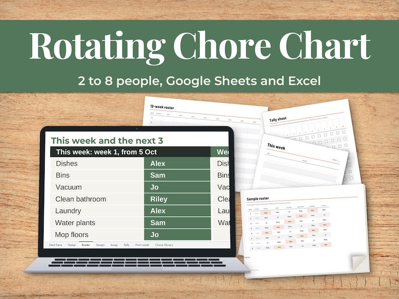 Cleaning Schedule Spreadsheet