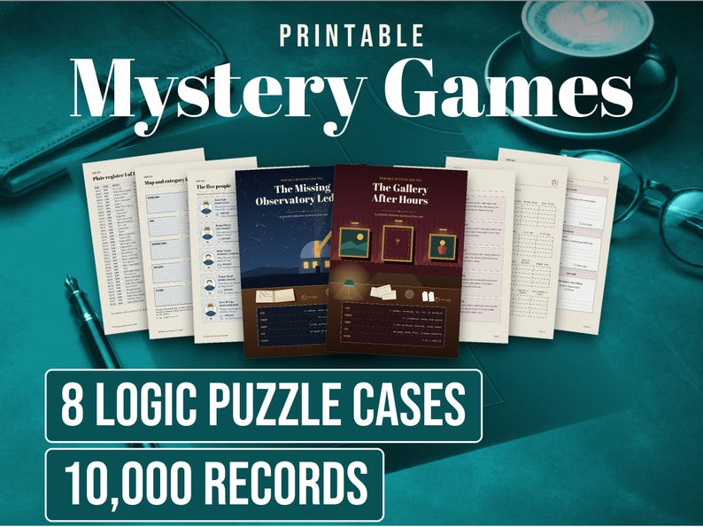 Detective Game Bundle for Adults