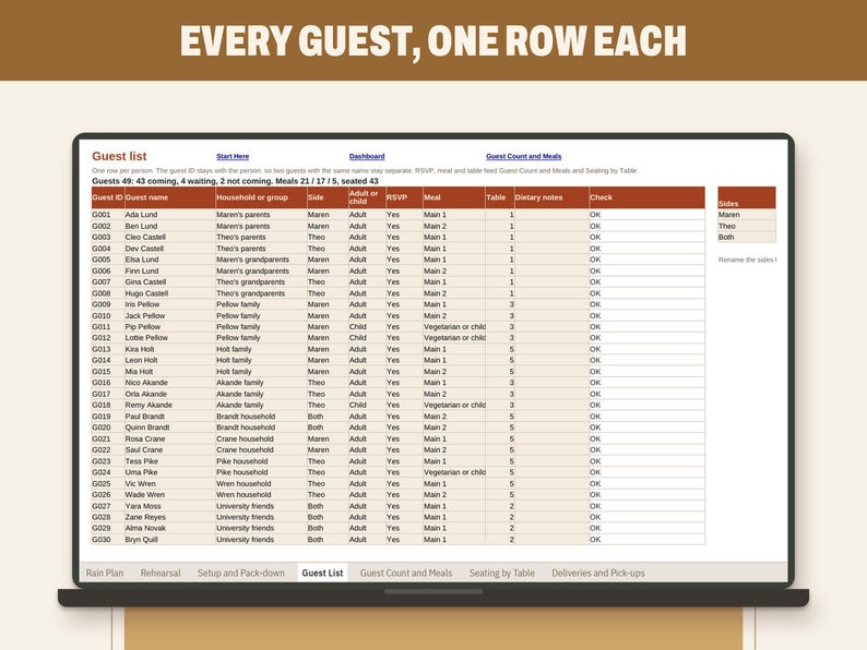 Wedding Day Timeline and Vendor Run Sheet Bundle, image 10