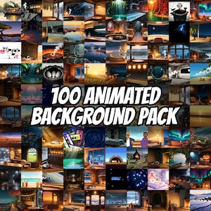 100 Animated Background Pack Seamless Loops for Streamers · 1080p MP4 imagen 1