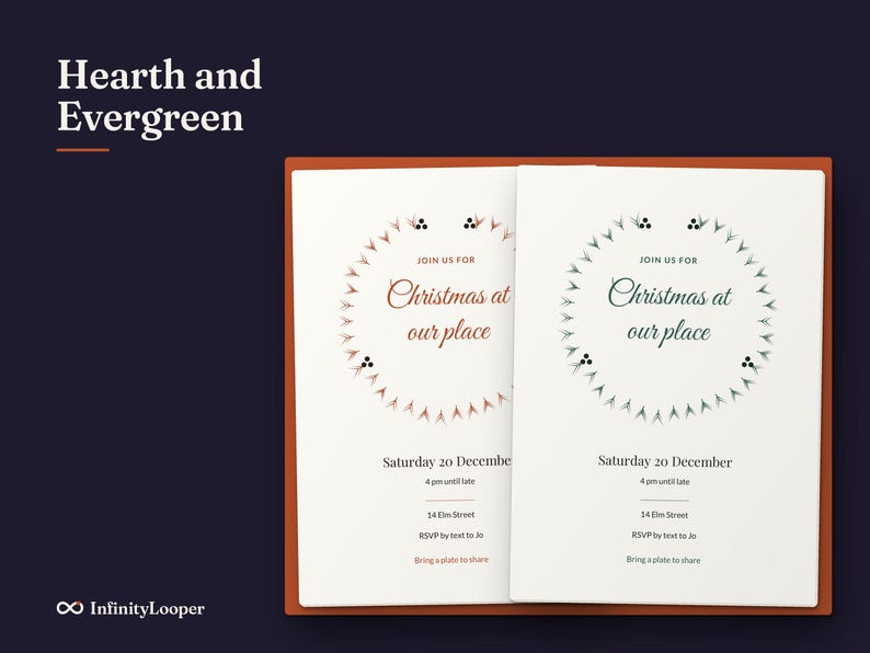 Christmas Party Invitation Template, image 10