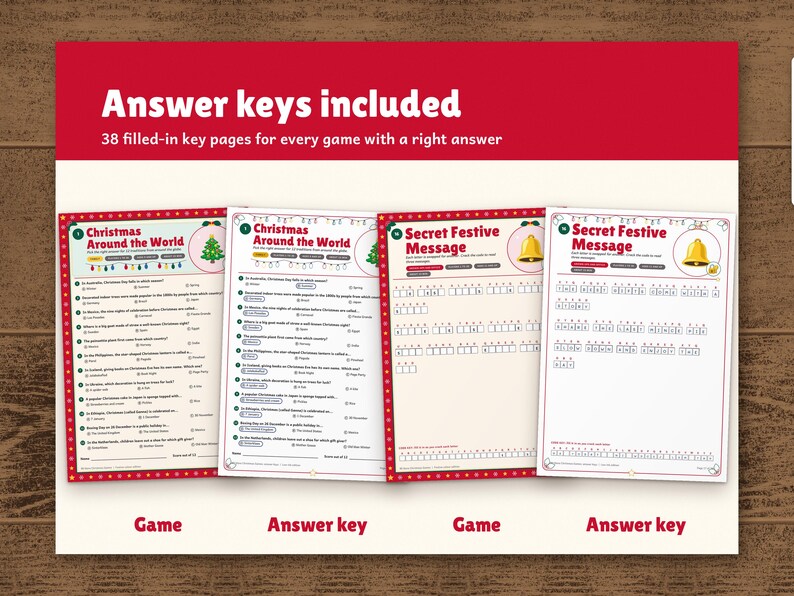 Christmas Games Bundle Printable, image 3