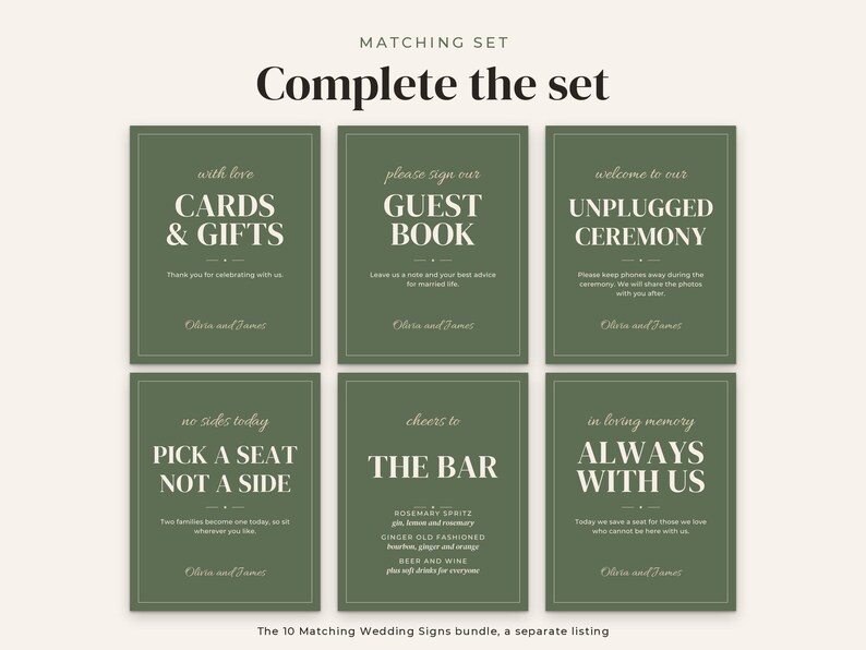 Rehearsal Dinner Sign Template, image 15